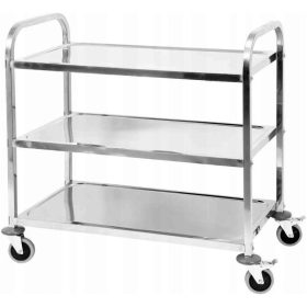 SERVIZIO CAMERIERI INOX A 3 RIPIANI INOX