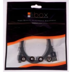  Cavo USB Libox - microUSB tipo B 1 m nero