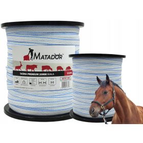 Nastro pastore elettrificatore 2 cm 500 m cavalli PREMIUM