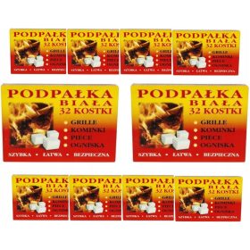    Legna da ardere bianca 32 cubetti x 10 confezioni di legna da ardere per fornello a griglia