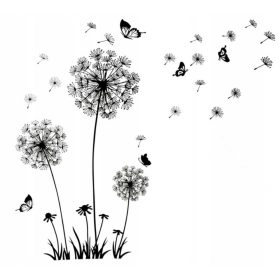  Adesivi murali dente di leone DF5125 130x165cm