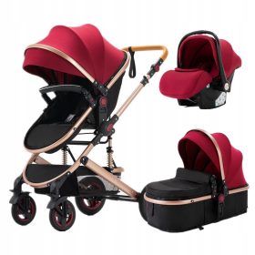    PASSEGGINO MULTIFUNZIONE 3in1 SEGGIOLINO AUTO GONDOLA WALKER 4in1