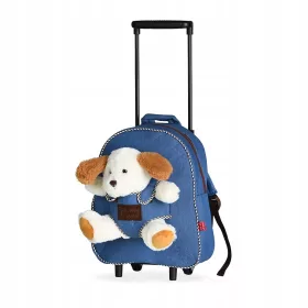    Zaino asilo monoscomparto Perletti per bambino e bambina. Tonalità del marrone e del beige