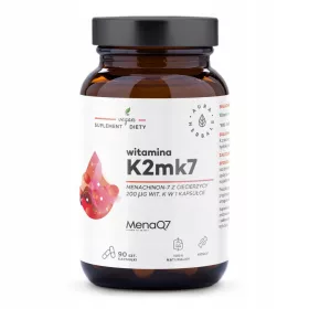   Vitamina K2 MK7 MenaQ7® 200 µg di Aura Herbals - 90 Capsule Vegane