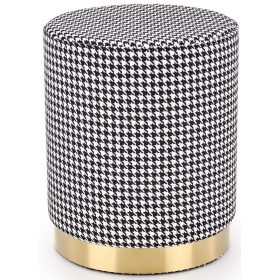  Pouf imbottito Halmar nero