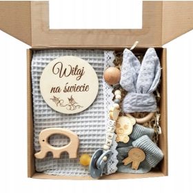    Massaggiagengive in legno, silicone, cordino, tessuto multicolore