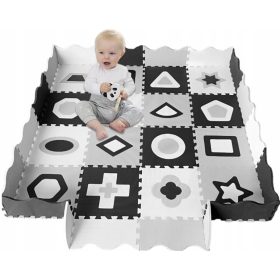    Tappetino in schiuma Active Hobby 150x150 cm nero-grigio-bianco 36 pz.