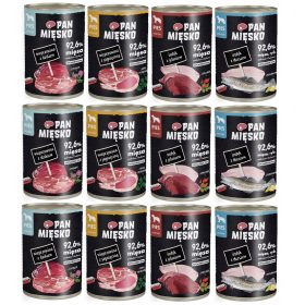  PAN MĘSKO Cibo umido per cani Tacchino Cervo 400g