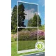 Zanzariera in Alluminio per Porta 100x215 cm, Colore Bianco e Rete Antracite