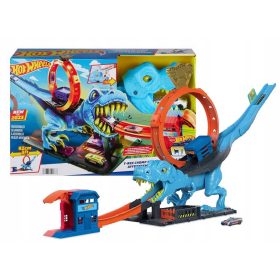  Set da gioco Hot Wheels City T-Rex Loop + auto HKX42