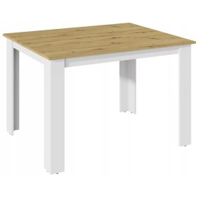    Tavolo rettangolare Matkam Kongo 120 x 80 x 75 cm, rovere artigianale