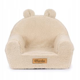    Poltrona per bambini Flumi Seduta con orecchie, tonalità del beige