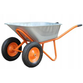 Carriola da giardino a due ruote zincata 100L / 140L