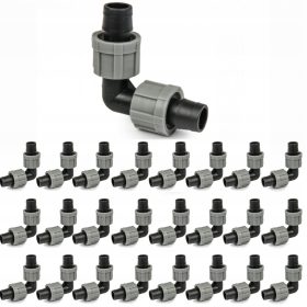  Gomito avvitato nel nastro adesivo antigoccia