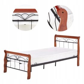    Halmar V-CH-VERONICA_90CM-LOZ letto singolo in metallo 90x200 ciliegio