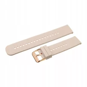    Cinturino universale in silicone da 20 mm, telescopico beige