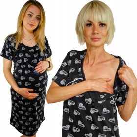  Camicia da notte Evila-shop multicolore, taglia XXL