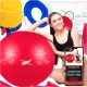  Palla da ginnastica, 65 cm, con esercizi su palla Fitness e pompa