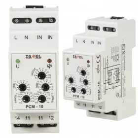   Relè temporale Zamel PCM-10, relè temporale multifunzione, 10 diverse funzioni, controllo temporale, relè a impulsi