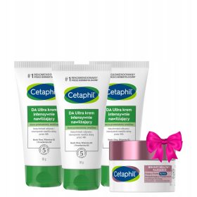   Set Cetaphil DA Ultra Crema Idratante Intensiva 85g - 3 Pezzi + Crema Notte GRATIS