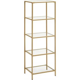 Scaffale Songmics Vasagle 40 cm x 124,5 cm x 30 cm oro
