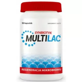   Multilac Synbiotico: Integrazione Avanzata di Probiotici e Prebiotici, 50 Capsule