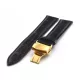 Cinturino in pelle TZ-01.01GD con farfalla da 22 mm