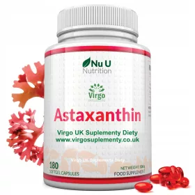 Astaksantyna 12mg in Softgel - 180 Capsule di Nu U Nutrition