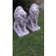  Figure da giardino di una coppia di leoni