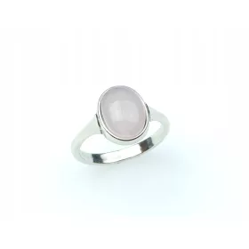  Anello in argento, pietra quarzo rosa, misure