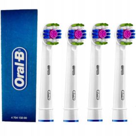  Testine per spazzolino elettrico Oral-B 3D White, 4 pezzi