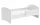  Letto Kobi LUK 74 x 144 cm bianco