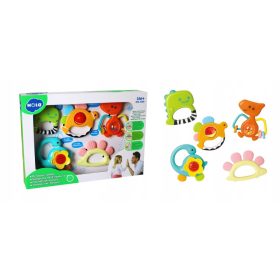  Massaggiagengive a sonaglino KIK, in silicone multicolore