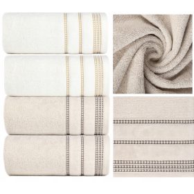   Set di 4 Asciugamani in Cotone di Alta Qualità Eurofirany - Mix di Stile e Comfort