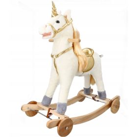  Unicorno a dondolo con ruote Adam Toys