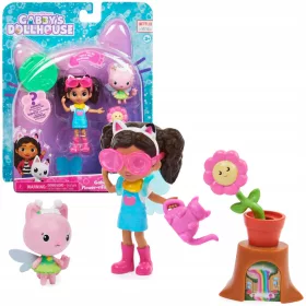    CASA PER GATTI GABI FIGURINE DA GIARDINO DELLE FATE + ACCESSORI