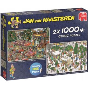  Puzzle 2x1000 pezzi JAN VAN HAASTEREN Natale p