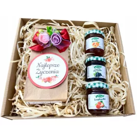  BELLISSIMO set regalo con cestino per marmellata di tè