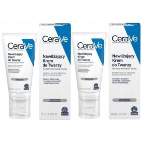 CeraVe Crema Idratante viso per Pelle Normale e Secca 2x52ml