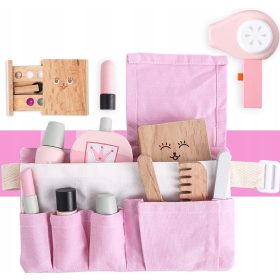  Set cosmetici in legno per ragazze, 12 pz