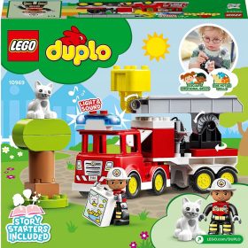    LEGO 10969 DUPLO OPERAZIONE DI SALVATAGGIO ALBERO GATTINO POMPIERE CAMION DEI POMPIERI BLOCCHI