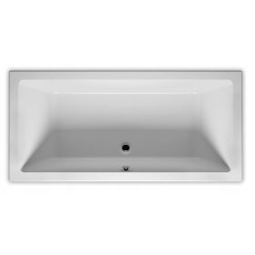    Vasca da bagno rettangolare Riho LUSSO in acrilico con scarico centrale, 200 x 90 cm