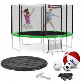  Trampolino Hop-Sport con rete 366 cm FT 12 (365-374 cm)