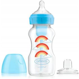  Set bottiglia-tazza Dr Brown's, blu, 270 ml