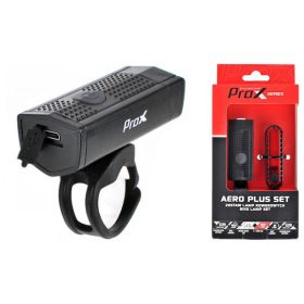 Prox AERO PLUS SET illuminazione per bicicletta 400 lm USB