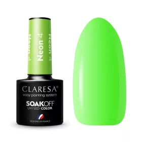  CLARESA NEON GREEN HYBRID POLISH N. 4