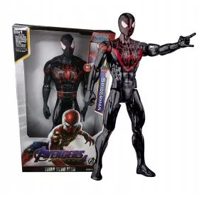    AVENGERS TITAN HERO SPIDER MAN MILES MORALES FIGURA 30CM LED SUONO