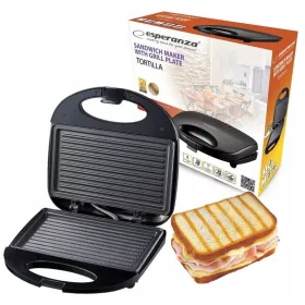    Barbecue, panini, griglia elettrica tradizionale Esperanza EKT009 nero 1000 W