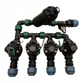    Set collettore Rain Bird HV 4 sezioni con filtro RainBird PE25 e compressore