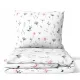 Set Lenzuola in Cotone 100% con Motivi Floreali 160x200 cm - Qualità Certificata Oeko-Tex
